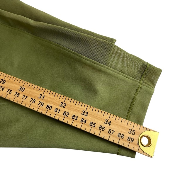 NWT BANDIER LeOre Andria Leggings 2X Olive Green High Waist Plus Size Activewear - Picture 11 of 12